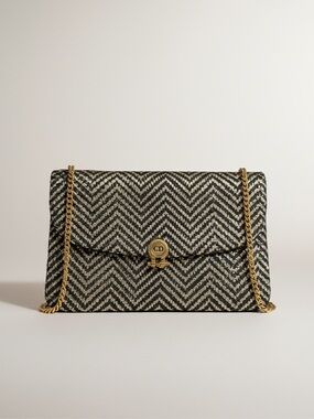 Christian Dior Snakeskin Clutch Chain Bag Gold HW Reimagined Couture